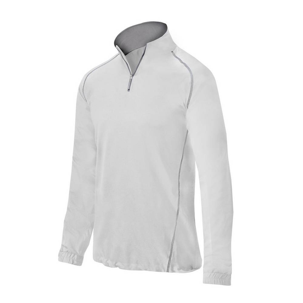 Chaqueta Mizuno Comp 1/4 Zip Batting Hombre Blancas Comprar UDEG-86073